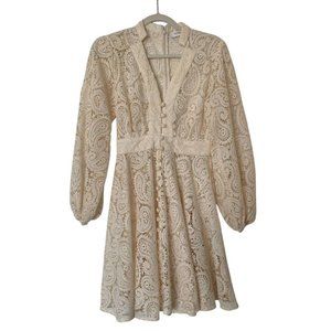Two-item set beige dress